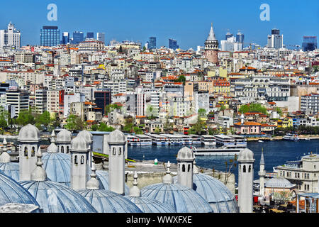 Blick auf den Galata Turm namens auch den Turm Christi Stockfoto