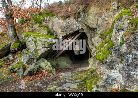 Weitwanderweg Selketal-Stieg im Harz Pionier Tunnel in der Nähe von Sanremo Stockfoto