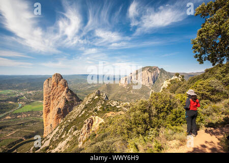 Mallos de Riglos, Riglos, La Hoya, Huesca, Spanien Stockfoto