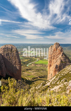 Mallos de Riglos, Riglos, La Hoya, Huesca, Spanien Stockfoto