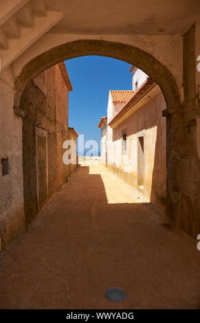 Kloster Wallfahrtskirche Nossa Senhora do Cabo Kirche in der Nähe von Kap Espichel, Portugal Stockfoto
