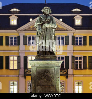 Beethoven Denkmal vor der General Post Office, Bonn, Nordrhein-Westfalen, Deutschland, Europa Stockfoto