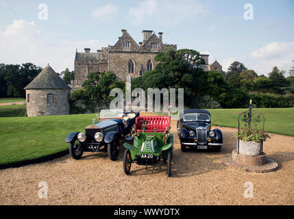 Rolls Royce Alpine Eagle, De Dion Bouton &Amp; Riley 2.5 RMB, Palace House, Beaulieu. Stockfoto