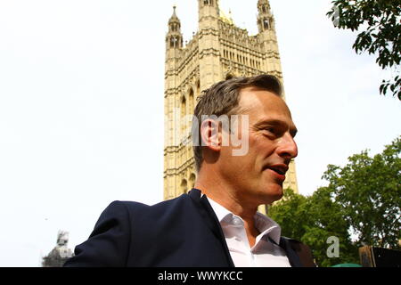 MARTIN DAUBNEY mdep dargestellt in Westminster, London, Großbritannien, AM 5. SEPTEMBER 2019. Mitglied DES EUROPÄISCHEN PARLAMENTS SEIT 2019 EUROPÄISCHE PARLAMENTSWAHLEN. Der ehemalige Journalist und Redakteur der Zeitschrift. BREXIT. Europaabgeordnete für die West Midlands. BREXIT PARTEI. Stockfoto