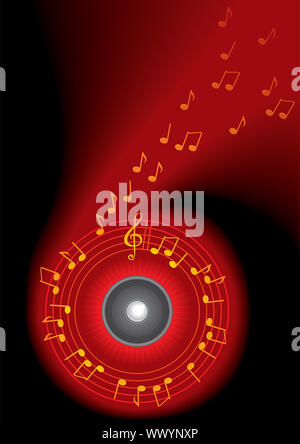 Hintergrundmusik Stockfoto