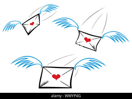 Liebesbriefe Stockfoto