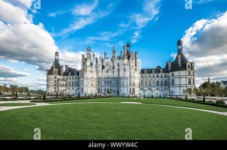 Chateau de Chambord, die größte Burg in das Tal der Loire, Frankreich Stockfoto