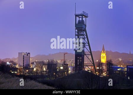 Die förderanlage Turm der Zeche Erin in Castrop-Rauxel, Ruhrgebiet, Deutschland, Europa Stockfoto