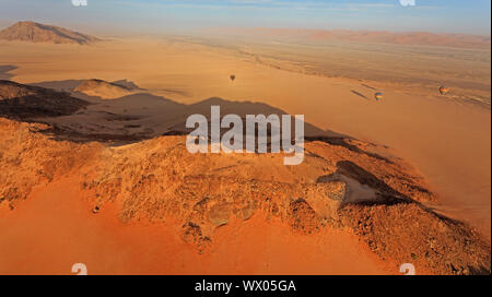 Heißluftballon-Fahrt über Namibia Stockfoto