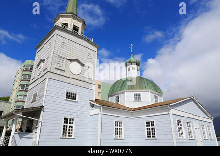 St. Michael's Russisch-orthodoxe Kirche, Sitka, Alaska, Vereinigte Staaten von Amerika, Nordamerika Stockfoto