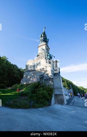 Niederwalddenkmal Monument, in der Nähe von Rüdesheim am Rhein, Hessen, Deutschland, Europa Stockfoto