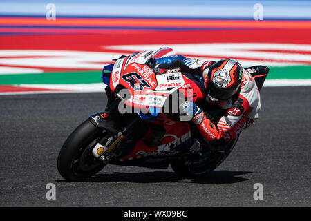 FRANCESCO PECCO BAGNAIA, italienische Fahrer mit der Nummer 63 für DUCATI PRAMAC IN DER MOTOGP während Freitag Freies Training (FP1-FP2) Der Motogp von San Marino und Ri Stockfoto