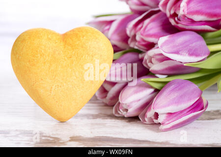 Rosenstrauss Bunte Tulpen Stockfoto