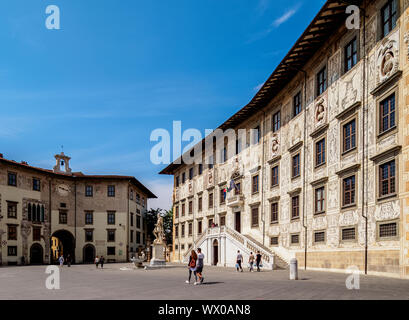 Palazzo della Carovana, Piazza dei Cavalieri (Knights' Square), Pisa, Toskana, Italien, Europa Stockfoto