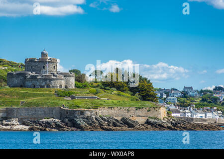 St. Mawes Castle, eine Artillerie fort von Heinrich VIII. in der Nähe von Falmouth, Cornwall, England, Vereinigtes Königreich, Europa gebaut Stockfoto