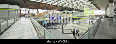 Abflughalle, Dortmund Flughafen 21, Dortmund, Ruhrgebiet, Nordrhein-Westfalen, Deutschland, Europa Stockfoto