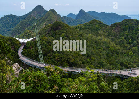 Ein Blick auf Langkawi Sky Bridge, Malaysia, Südostasien, Asien Stockfoto