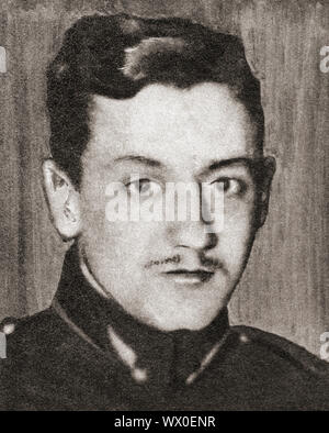 Georges Guynemer, 1894 - 1917. Französische fighter Ace während des Ersten Weltkrieges. Aus dem Festzug des Jahrhunderts, veröffentlicht 1934. Stockfoto