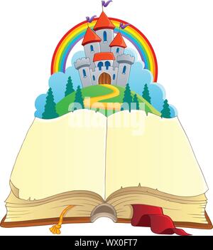 Märchen Buch Thema Bild 1 Stock Vektor