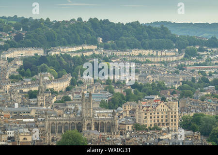 Antenne Vista über der Badewanne von Alexandra Park, Badewanne, Somerset, England, Vereinigtes Königreich, Europa Stockfoto