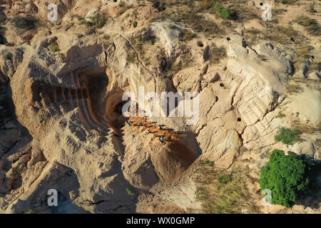 Ilakaka sapphire Mine, einer der Erde größte bekannte alluvialen sapphire Einlagen, Ilakaka, ihorombe Region, Madagaskar, Afrika Stockfoto