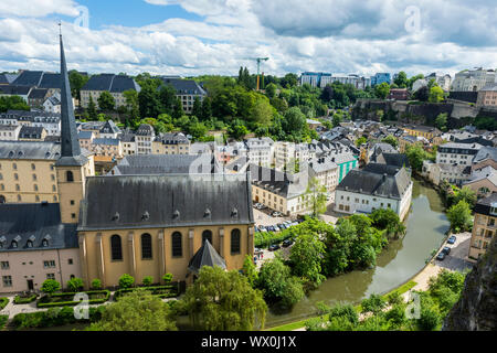 Blick über die Altstadt von Luxemburg, UNESCO-Weltkulturerbe, Luxemburg, Europa Stockfoto