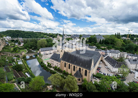 Blick über die Altstadt von Luxemburg, UNESCO-Weltkulturerbe, Luxemburg, Europa Stockfoto