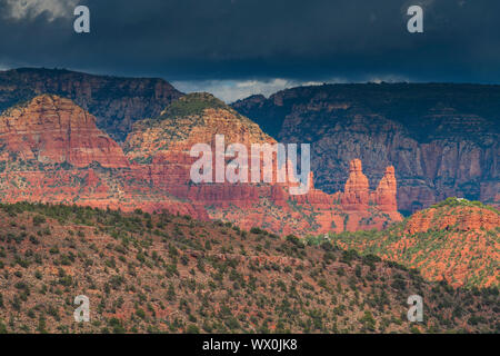 Red-Rock Buttes, Sedona, Arizona, Vereinigte Staaten von Amerika, Nordamerika Stockfoto