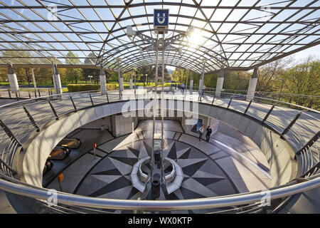 U-Bahn-Station Westfalenhalle, Dortmund, Ruhrgebiet, Deutschland, Europa Stockfoto