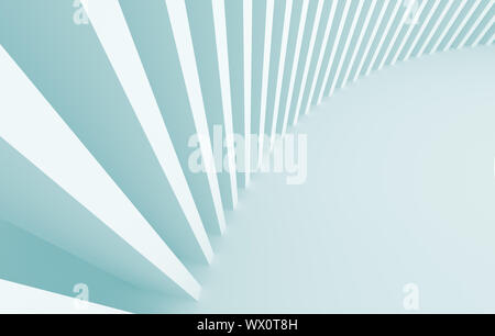 3D-Darstellung der Blauen futuristische Architektur Hintergrund Stockfoto