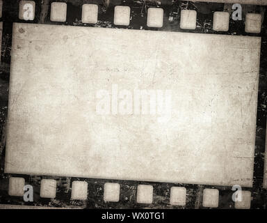 Grunge film Hintergrund. Schöne vintage Textur mit Platz für Text oder Bild. Stockfoto