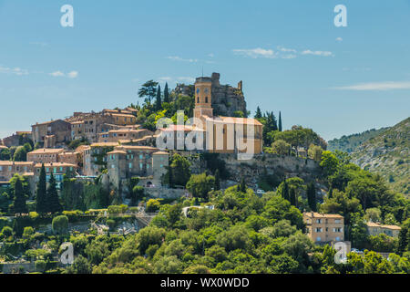 Das mittelalterliche Dorf Eze, Alpes Maritimes, Provence Alpes Cote D'Azur, Französische Riviera, Frankreich, Europa Stockfoto