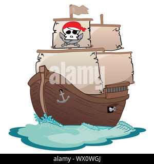 Korsar Segelboot Stockfoto