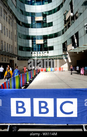 London, England, UK. Neuen Broadcasting House, Zuhause des BBC Stockfoto