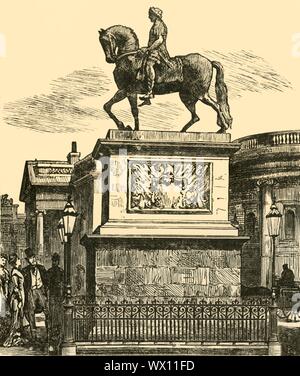 "Die Statue von William III", 1898. Von "unserem eigenen Land, Band I". [Cassell und Company, Limited, London, Paris & Amp; Melbourne, 1898] Stockfoto