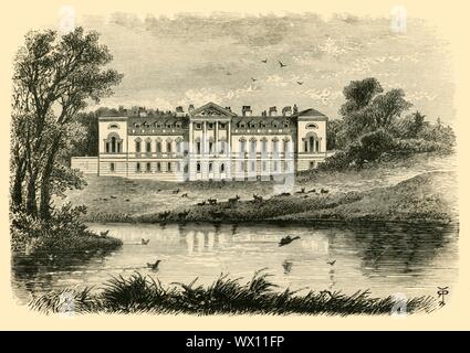 'Woburn Abbey - die West Front', 1898. Von "unserem eigenen Land, Band I". [Cassell und Company, Limited, London, Paris & Amp; Melbourne, 1898] Stockfoto