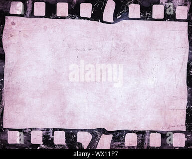 Grunge film Hintergrund. Schöne vintage Textur mit Platz für Text oder Bild. Stockfoto