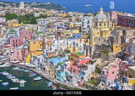 Architektur der Insel Procida eine Gemeinde der Metropole Neapel Stockfoto