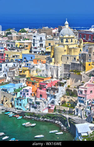 Architektur der Insel Procida eine Gemeinde der Metropole Neapel Stockfoto