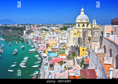 Architektur der Insel Procida eine Gemeinde der Metropole Neapel Stockfoto