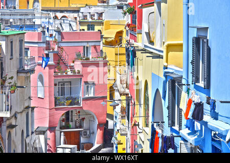 Architektur der Insel Procida eine Gemeinde der Metropole Neapel Stockfoto