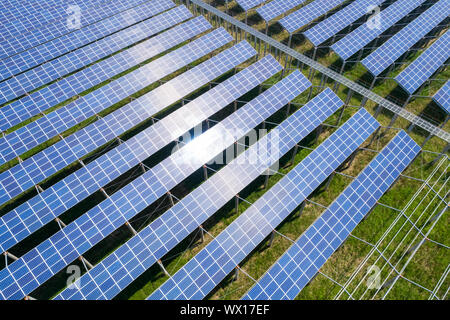 Solar Power Farm Stockfoto