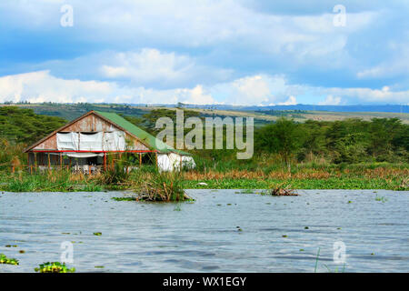 Tourist Resort am Lake Naivasha Stockfoto