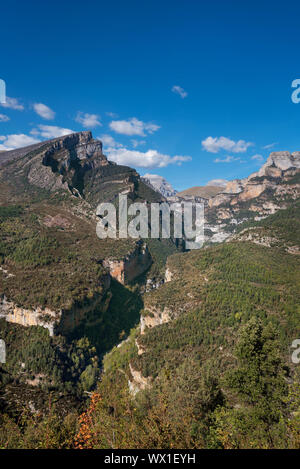 Anisclo Canyon in Huesca, Aragón, Spanien, Pyrenäen, Spanien. Stockfoto