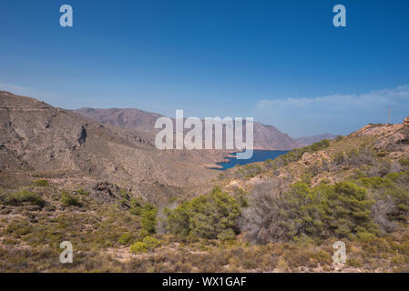 La Azohia Berglandschaft in Cartagena Bay, Region Murcia, Spanien. Stockfoto