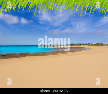 Arrecife Lanzarote Playa del Reducto Beach Luftaufnahme in Kanarische Inseln Stockfoto