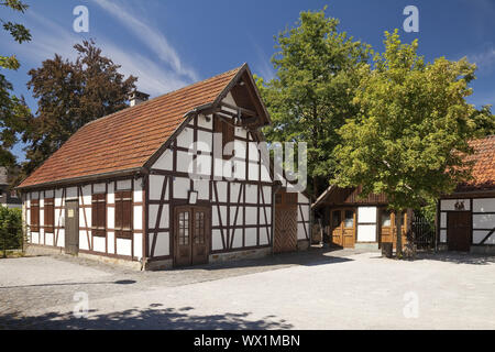 Historische Ölmühle, Salzkotten, Bürener Land, Ostwestfalen, Nordrhein-Westfalen, Deutschland Europa Stockfoto