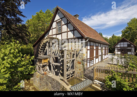Historische Ölmühle, Salzkotten, Bürener Land, Ostwestfalen, Nordrhein-Westfalen, Deutschland Europa Stockfoto