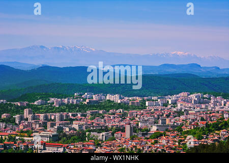 Blick über Veliko Tarnovo Stockfoto