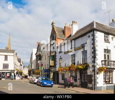 Der Punch Haus, Agincourt Square, Monmouth, Monmouthshire, Gwent, Wales, Vereinigtes Königreich. Aufzeichnungen der Punch Hauses gehen so weit wie 1769. Es ist Stockfoto